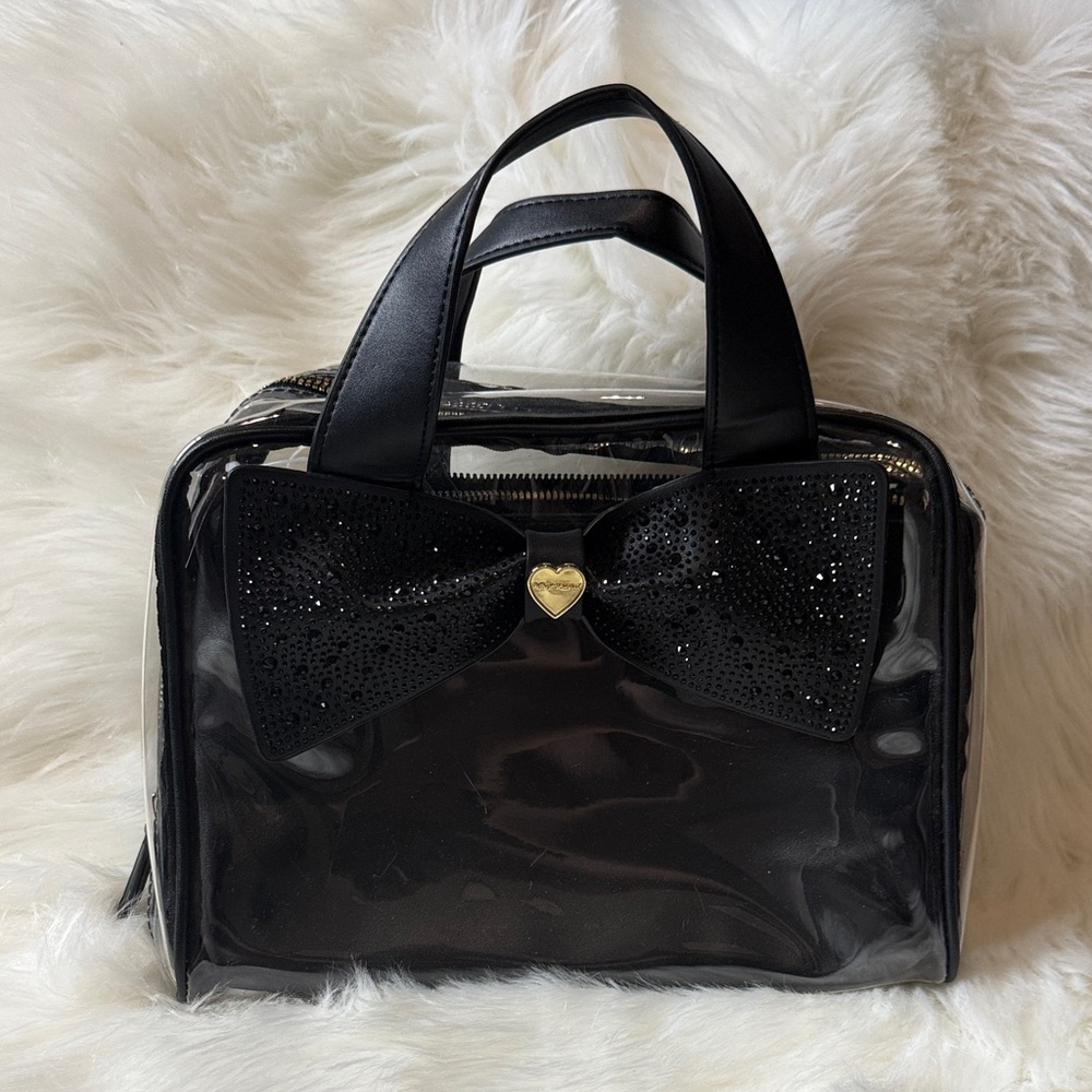 Betsey Johnson bow Accent Clear Satchel - Women Bags